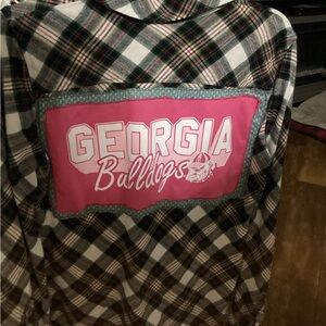 Georgia Bulldogs Plaid Shirt